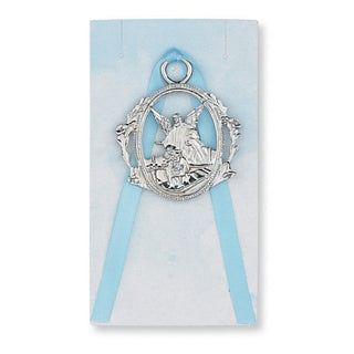 Guardian Angel Medal With Pink