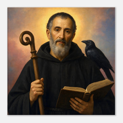 St. Benedict of Nursia - Devotional Canvas