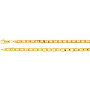16-inch Anchor Chain with Lobster Clasp - 14K Yellow Gold