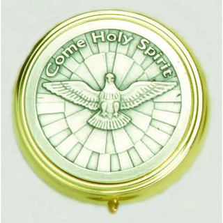 Silver Plated Pyx with Holy Spirit