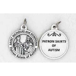 Bulk Healing Saints - St Dymphna and St Nicholas Medals
