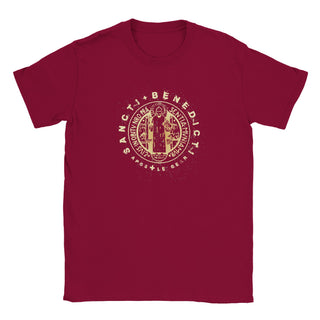 St. Benedict Medal Distressed Gold T-Shirt - view 9