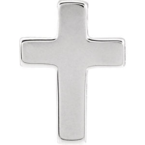 14K White Petite Cross Slide Pendant