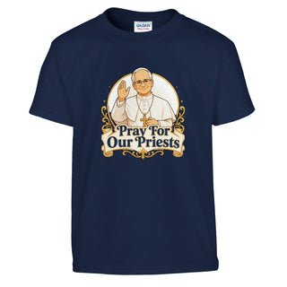 Pray for Our Priests Pope Francis Kids T-Shirt - view 4