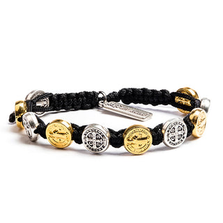 Benedictine Blessing Bracelets Black - Mixed Metals