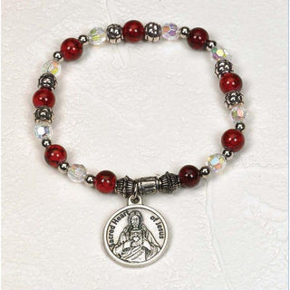 4-pack - Sacred Heart of Jesus - Italian Charm Bracelet