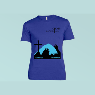 Cross Mountain T-Shirt - Royal Blue