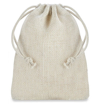 Classic Burlap Rosary Pouch
