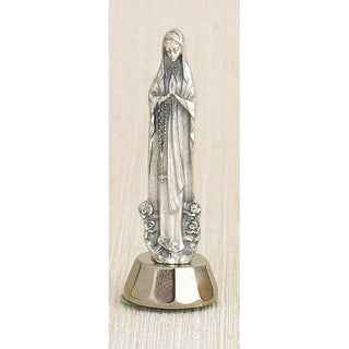 6-pack - Lady of Lourdes Adhesive 3 inch Mini Statue
