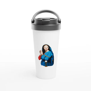 Mary Adoring the Eucharist Travel Mug