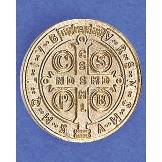 6-pack - Saint Benedict Gold Tone Lapel Pin