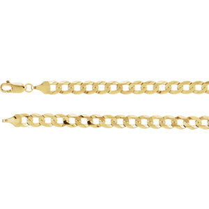 8-inch 5.8 MM Curb Bracelet - 14K Yellow Gold