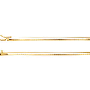 18-inch Omega Chain with Box Clasp - 14K Yellow Gold