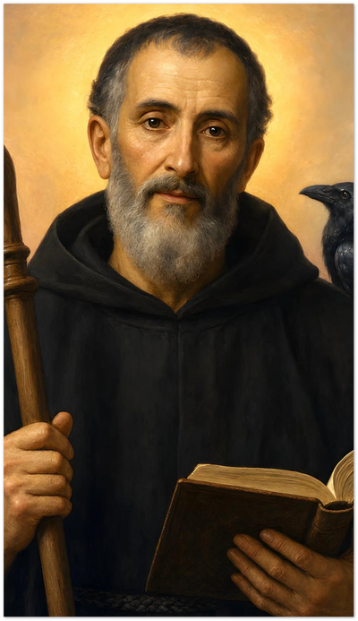 St. Benedict of Nursia Holy Cards