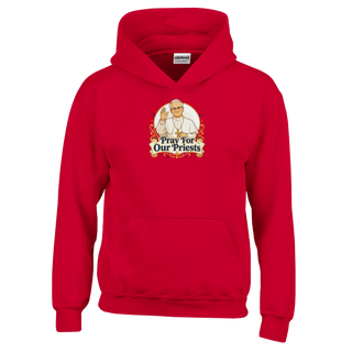 'Pray for Our Priests' Pope Kids Hoodie - view 8