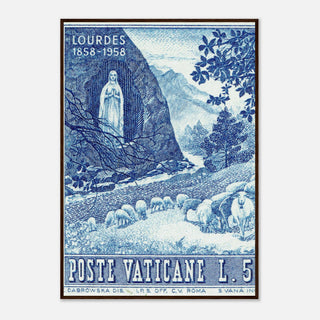 Lourdes Apparition Blue Framed Print - view 4