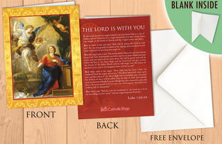 The Annunciation Christmas Card - Single Card