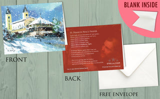 Medjugorje Christmas Card - Single Card