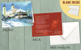 Medjugorje Christmas Card - Single Card