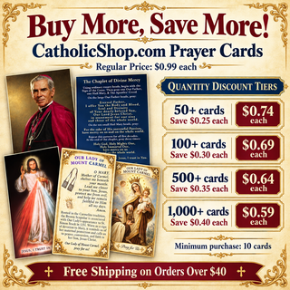 St. Francis of Assisi Prayer Card for Kids quantity discounts: buy more, save more