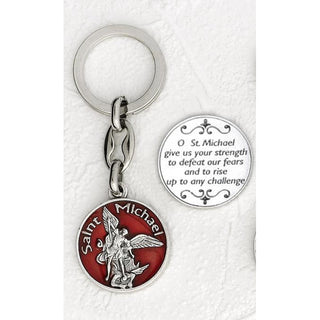 6-pack - Saint Michael Enamel Keyring