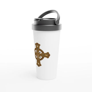Ornate Celtic Crucifix Travel Mug - view 3