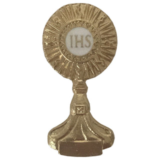 6-pack - Monstrance Lapel Pin with Antique Gold Finish