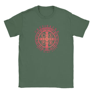 St. Benedict Medal Cross Gradient T-Shirt - view 13