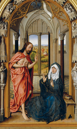 Magnificat Prayer Card with Christ appearing to His Mother
