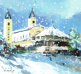 Medjugorje Christmas Card - Single Card