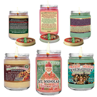 Christmas Bundle - Scented Prayer Candle Set of 3