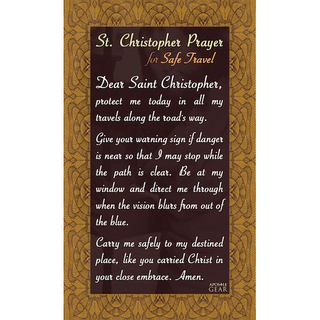 St. Christopher Traveler Prayer Cards