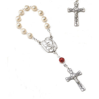 4-pack - Holy Family - Faux Pearl Decade Rosary