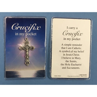 Bulk Crucifix in My Pocket - Prayer Card