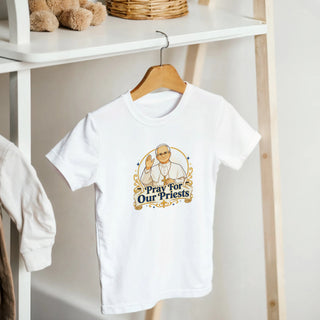 Pray for Our Priests Pope Francis Kids T-Shirt - view 12