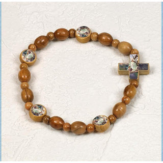 6-pack - Guardian Angel - Italian Olive Wood Bracelet
