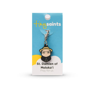 St. Damien of Moloka'i Tiny Saint Charm