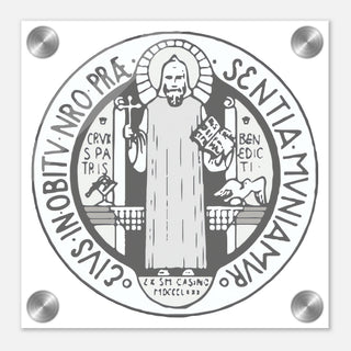 St. Benedict Medal Acrylic Wall Plaque - view 5