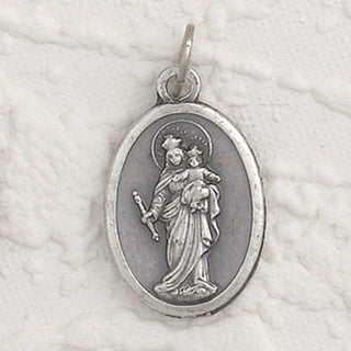 25-Pack -1" Mary Help of Christians- Oxidized Pendant