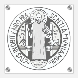 St. Benedict Medal Acrylic Wall Plaque - view 3