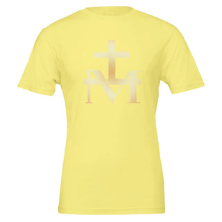 Gold Marian Cross Monogram T-Shirt
