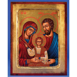 The Holy Family Icon-Hand Carved and Painted