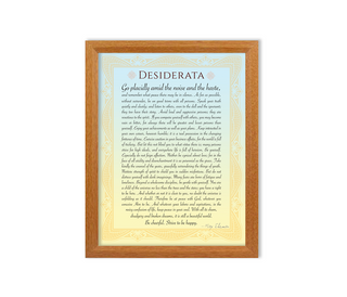 Desiderata Poem Framed Wall Print by Max Ehrman