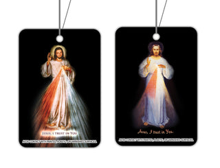 Divine Mercy Air Freshener - Black Ice