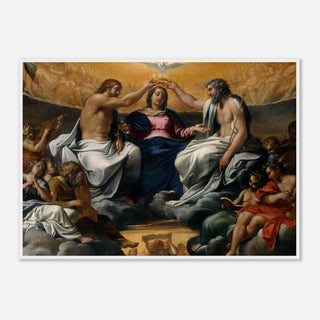 Baroque Coronation of the Virgin Framed Print