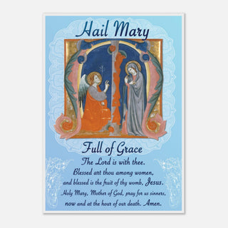 Hail Mary Prayer Framed Print - view 10