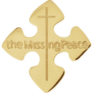 14K Gold The Missing Peace Pocket Piece