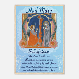 Hail Mary Prayer Framed Print - view 21