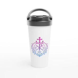 Anchor, Cross and Chi-Rho Travel Mug