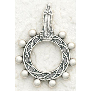 12-Pack - Lady of Lourdes Silhouette Finger Rosary